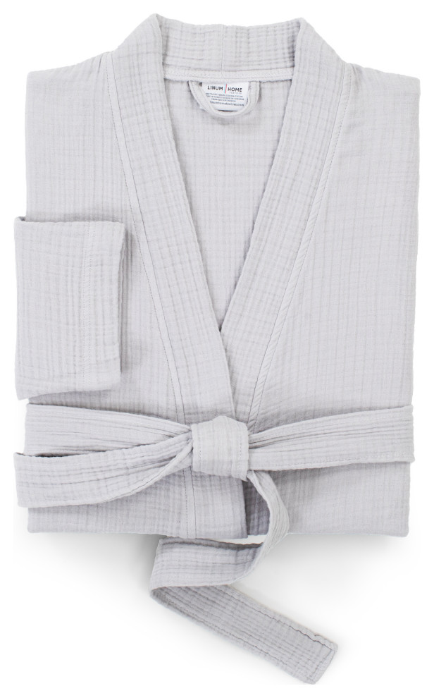 Smyrna Hotel/Spa Luxury Robes, Gray - Bathrobes - by Linum Home ...