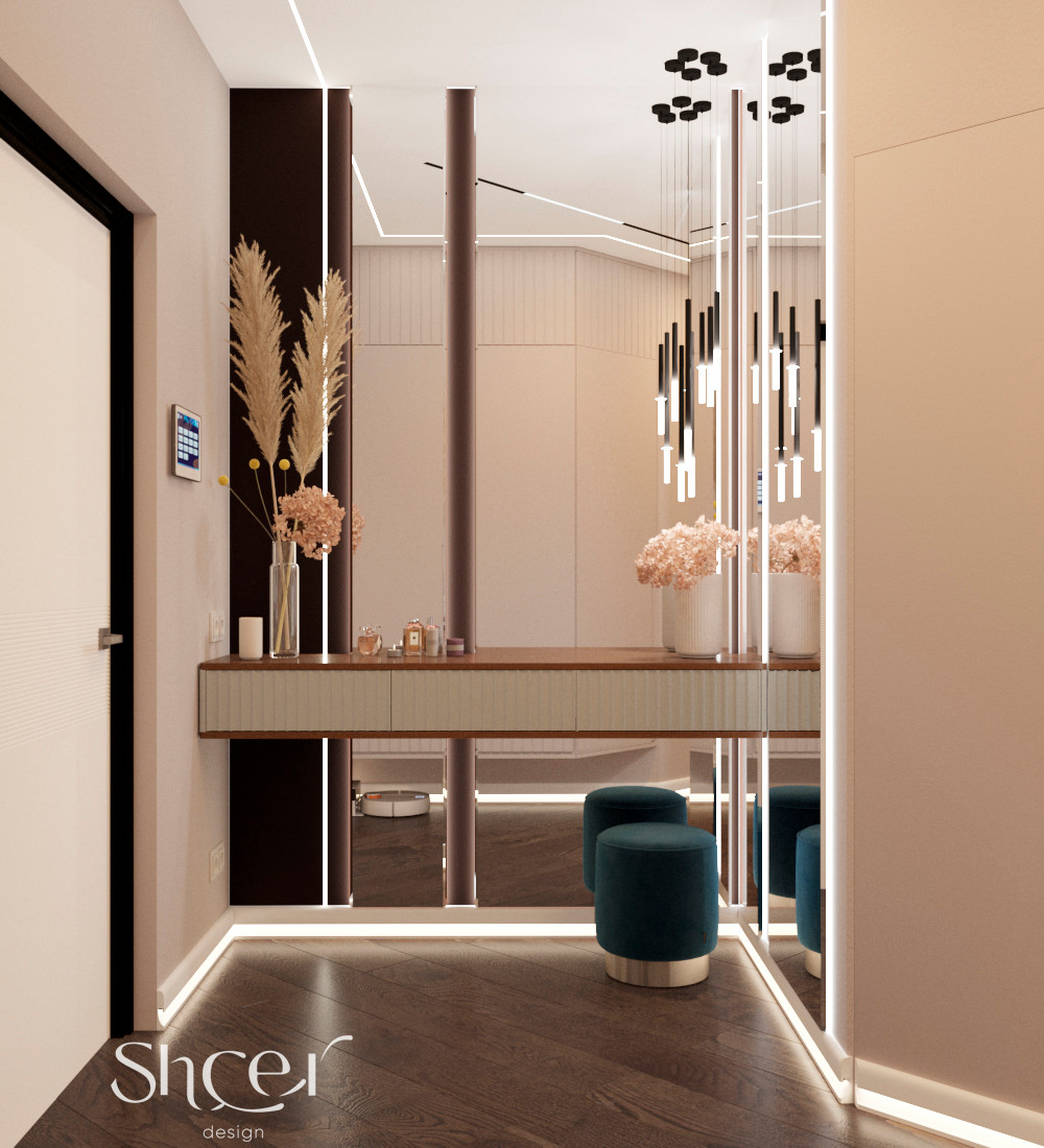 Мягкий свет на серой набережной