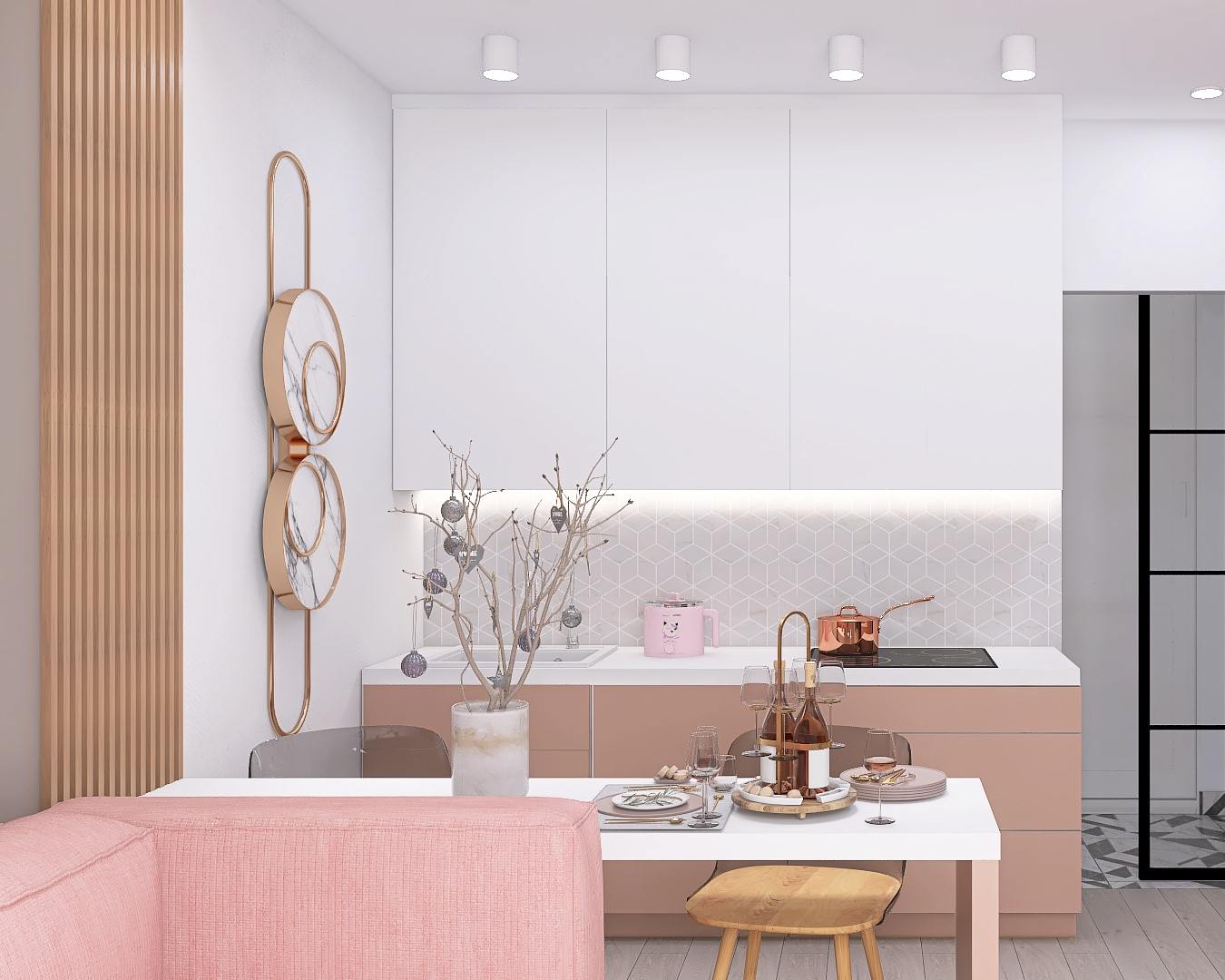 Двухкомнатная квартира 83 кв. м для мамы с дочкой подростком.