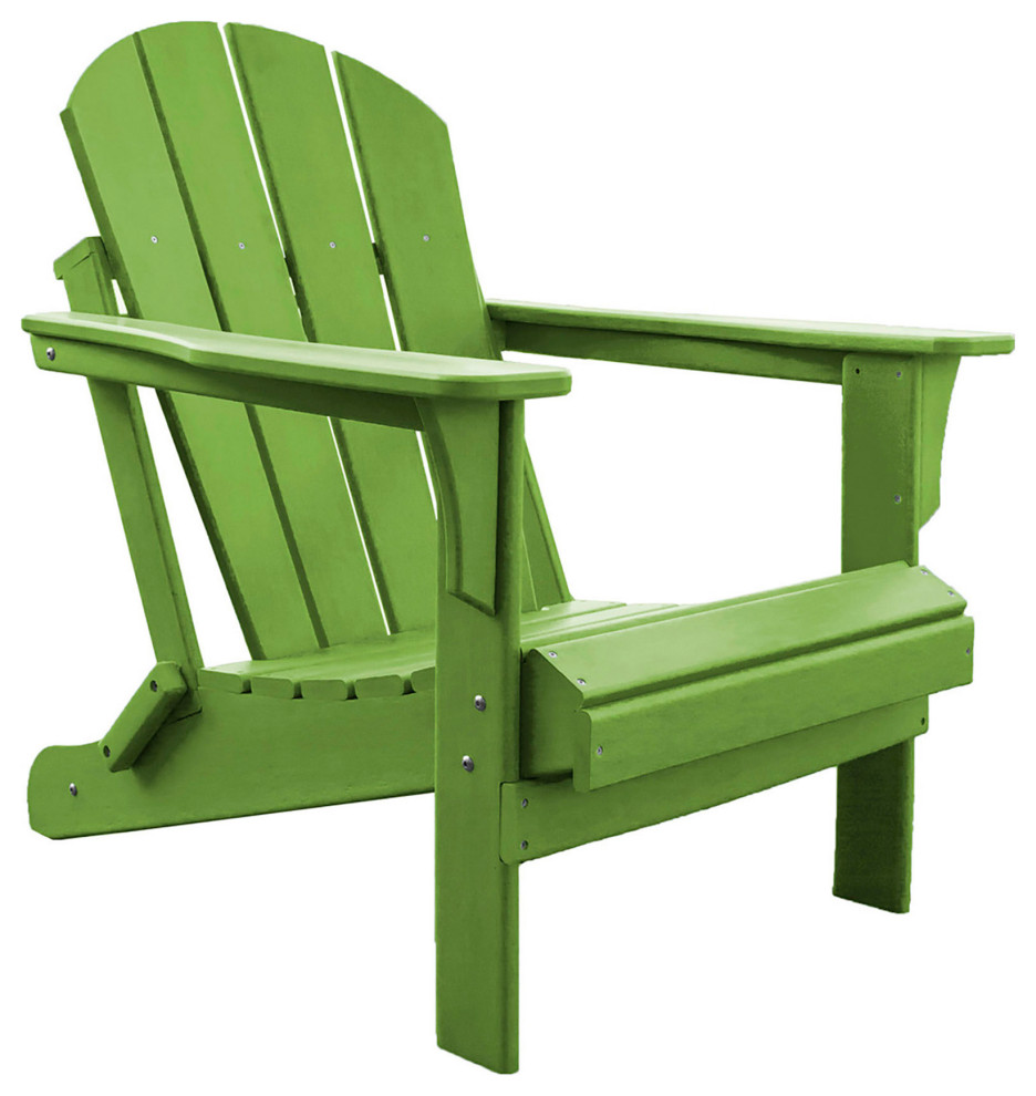 Panama Jack Poly Resin Lime Adirondack Chair