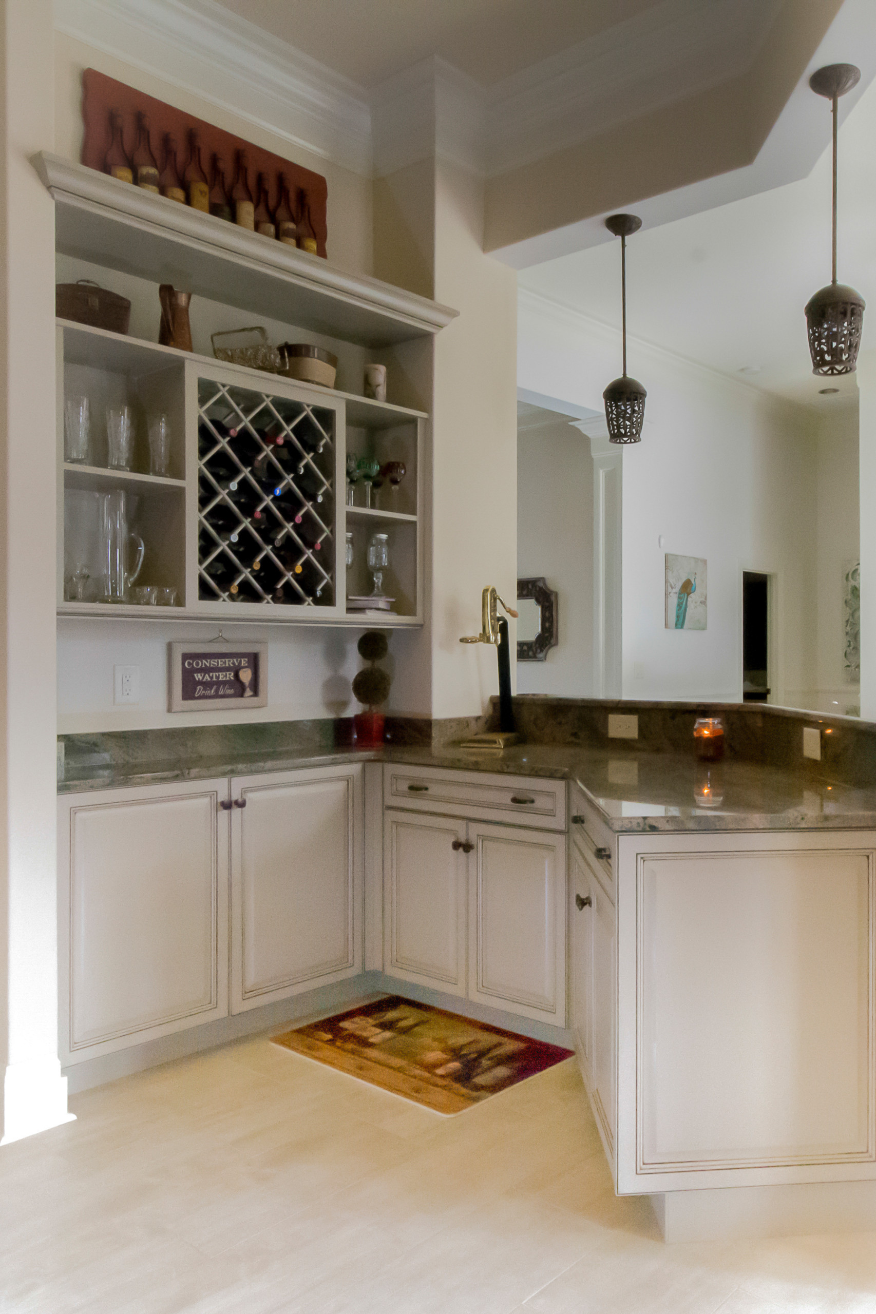 Painted White Applied Molding