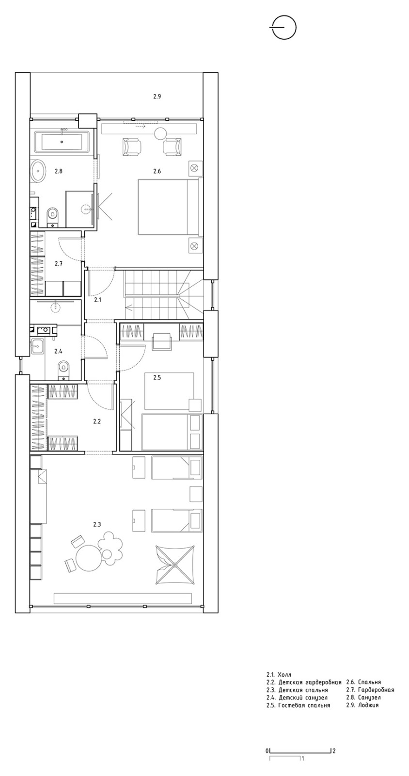 План второго этажа