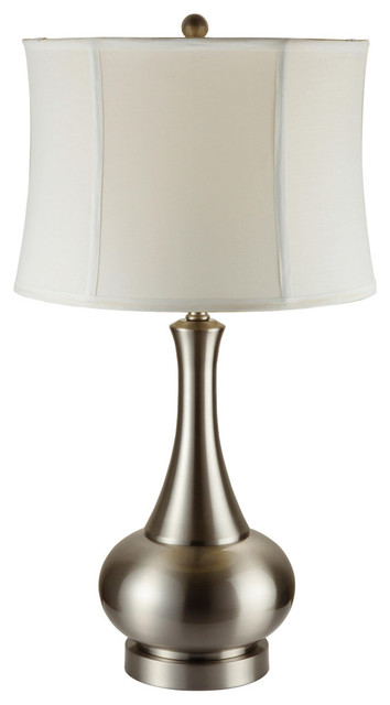 30" Brushed Silver Urn Table Lamp