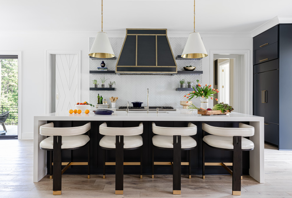 Transitional kitchen photo in Raleigh