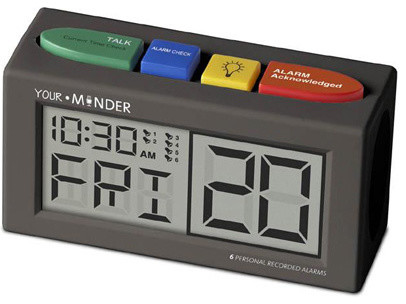 Medcenter 73202 Alarm Clock Pill Reminder Personal Recording