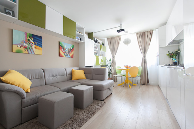 Houzz Tour Stylish Living In Less Than 600 Square Feet