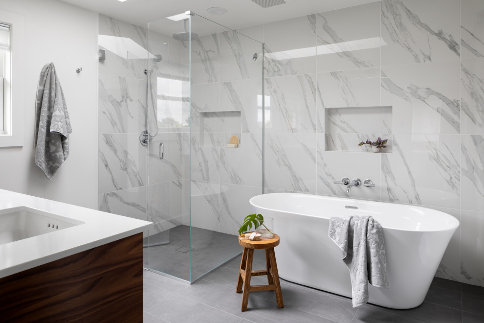 Fresh Bellevue Bathroom Remodels - Modern - Bathroom - Seattle - by ...