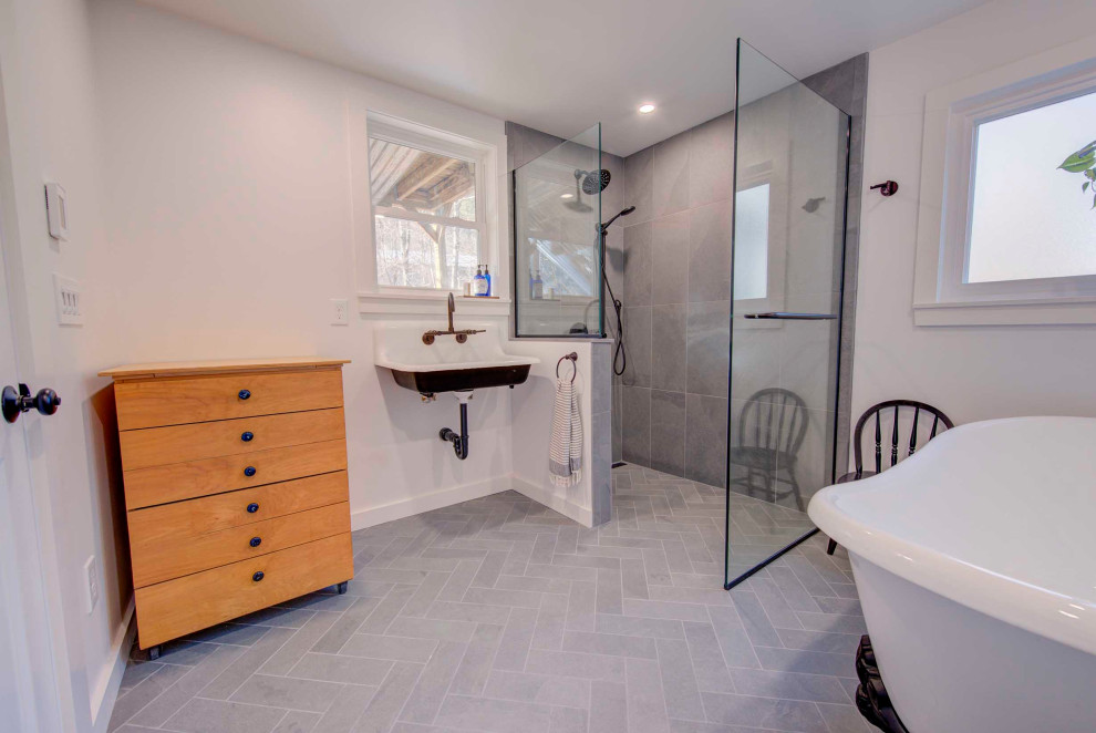 Industrial Bathroom Remodel - Shelburne Falls, MA