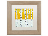 Michelle Calkins Seasonal Birches Winter Matted Framed Art Traditional Prints And Posters By Trademark Global