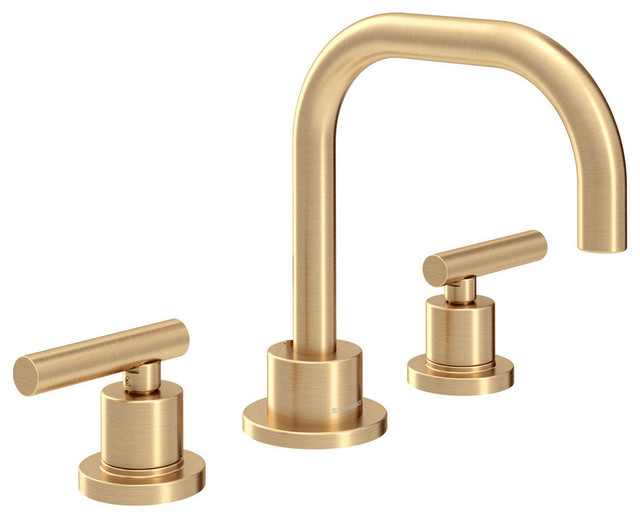 Dia 2-Handle Widespread Faucet With Drain Assembly, 1.5 GPM, Brushed Bronze
