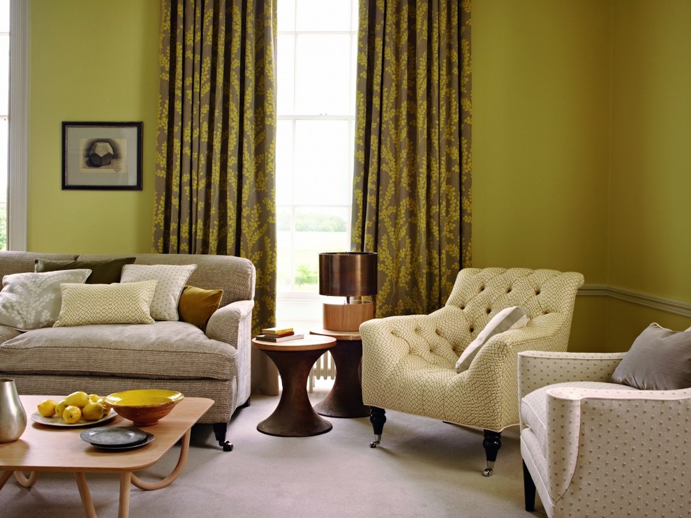 Ткани в готовых интерьерах