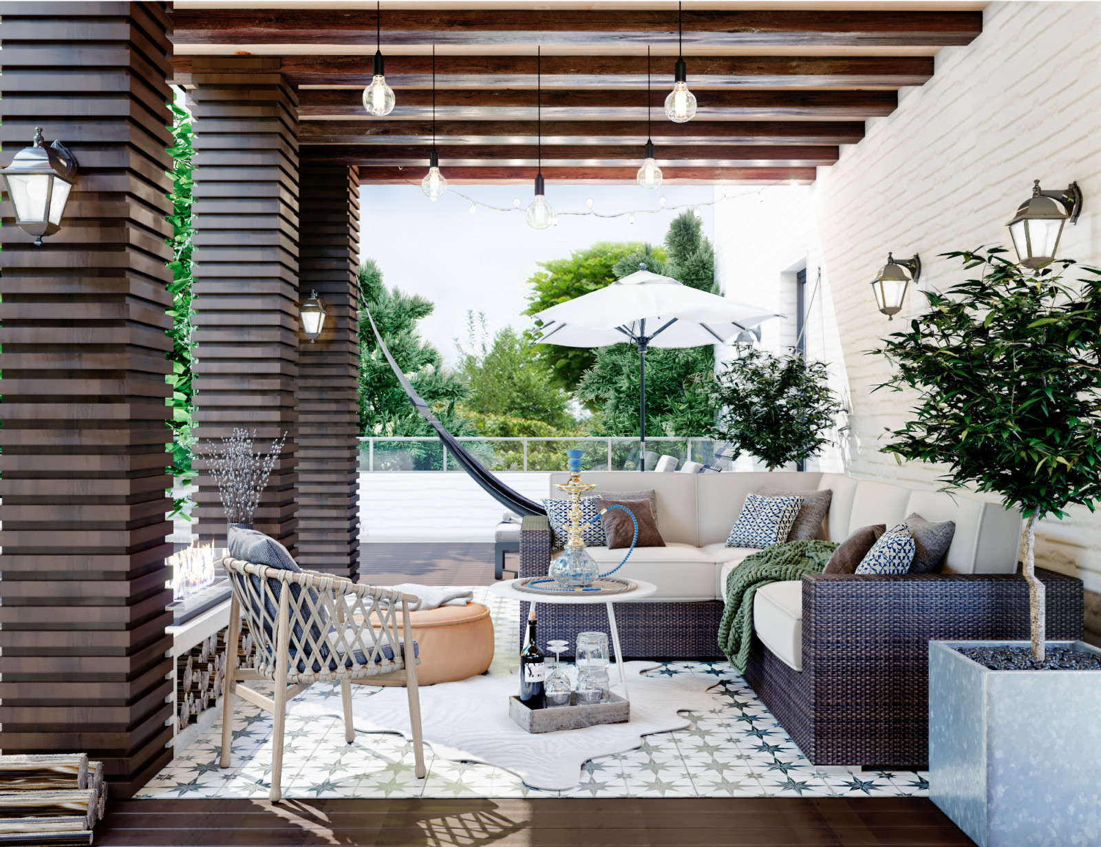 Коттедж с террасой