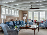Beach Style Living Room by White Horse Design