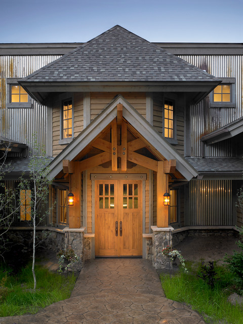 Sunset Entry rustic-entry