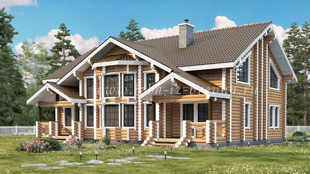 Проекты домов из оцилиндрованного бревна и профилированного бруса