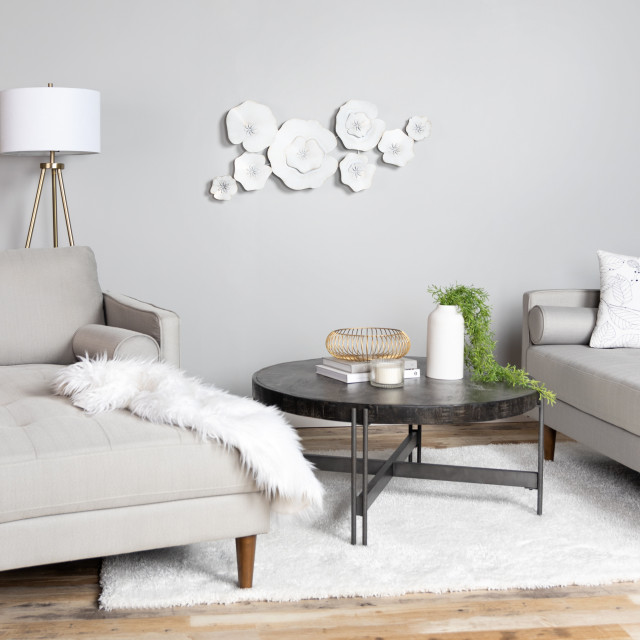 Stratton Home Decor Lily Pad Metal Wall Art - Farmhouse - Metal Wall ...