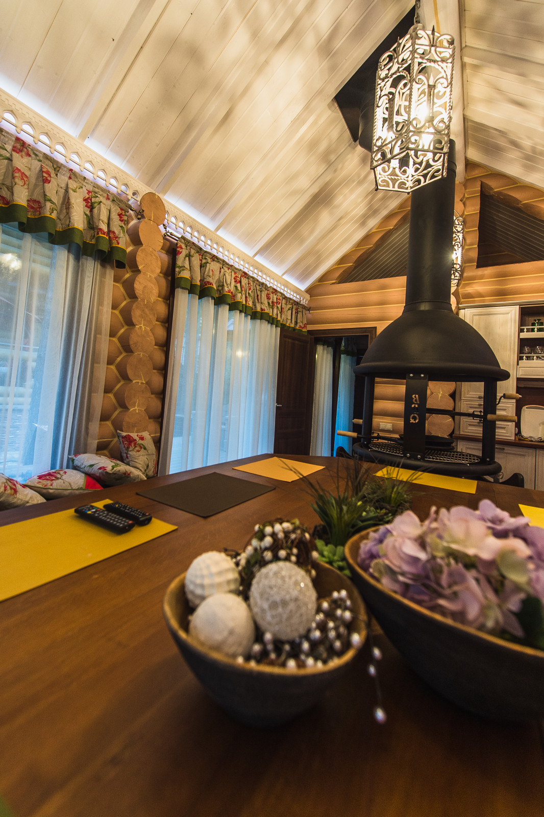 Нouse in a pine forest