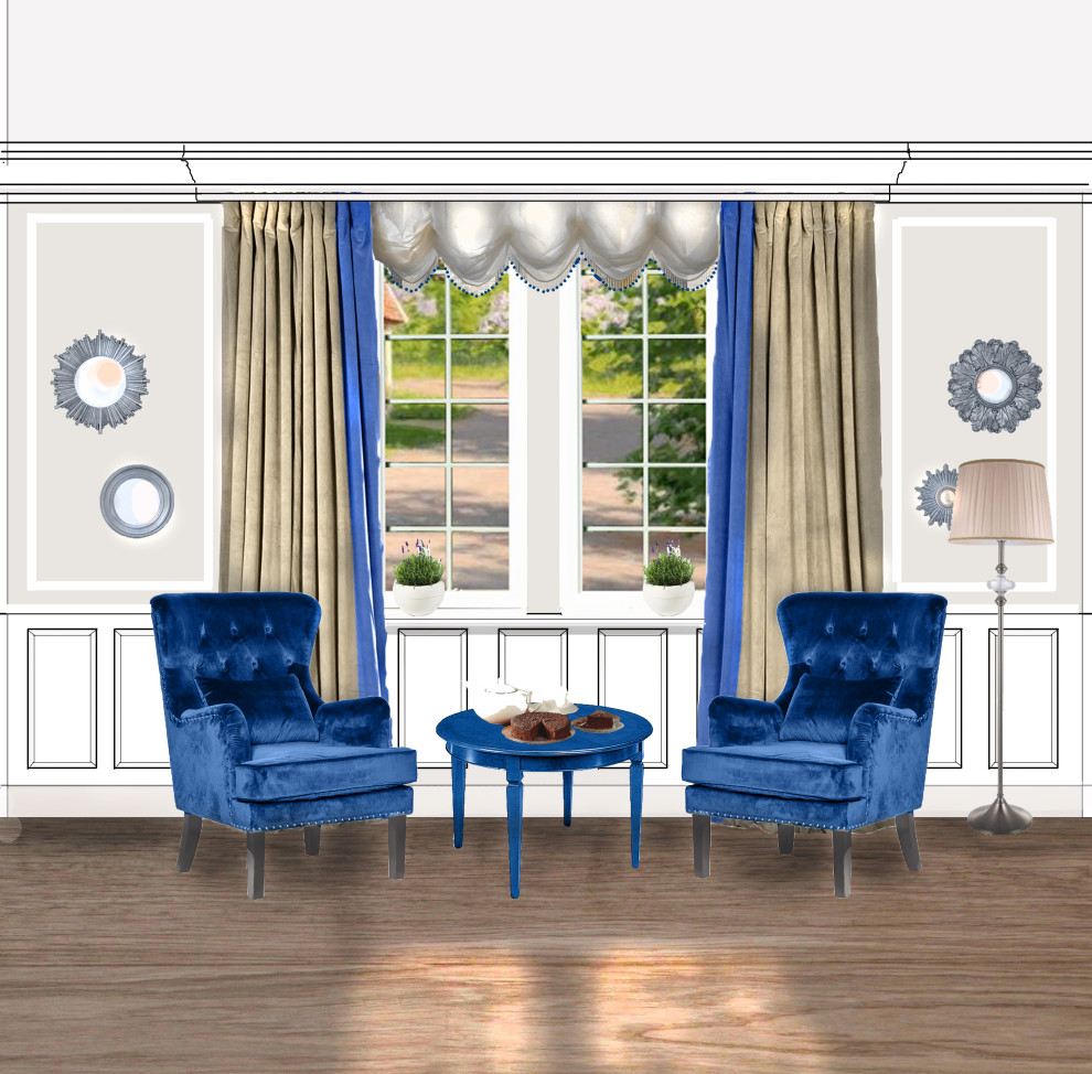 Эскизы интерьеров для коттеджа в Парк Вилл