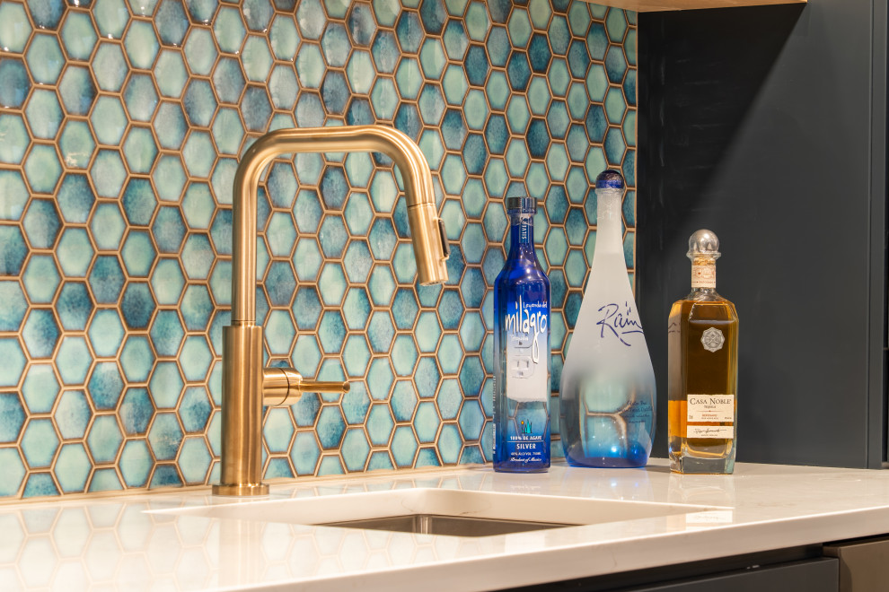 Coastal inspired Basement Bar