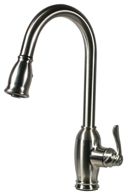 Nantucket Sinks Traditional Goose Neck Pull-Down Faucet