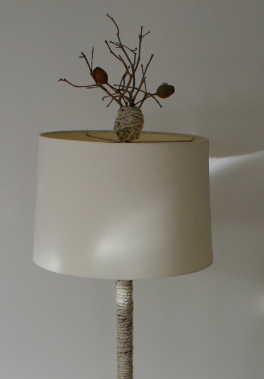 All things Furry & textured; the floor lamp for sale