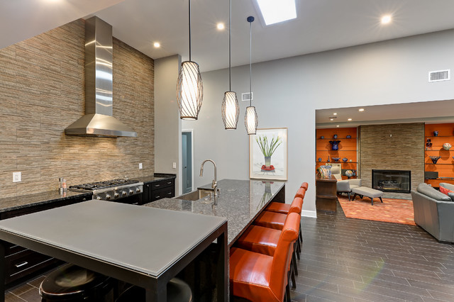 Avondale Transitional Interior trendy-koekken