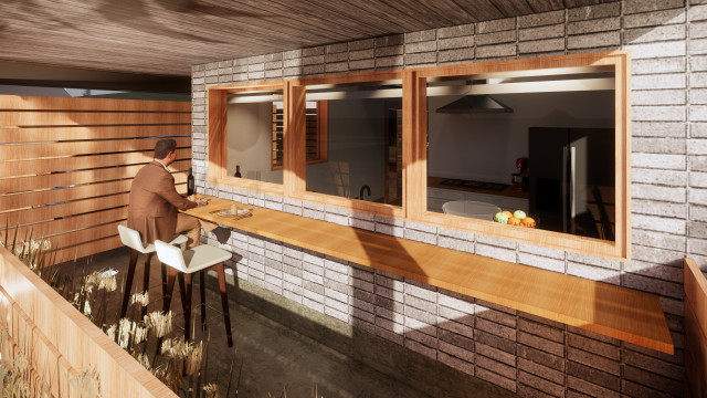 Split House klassisch-modern-patio