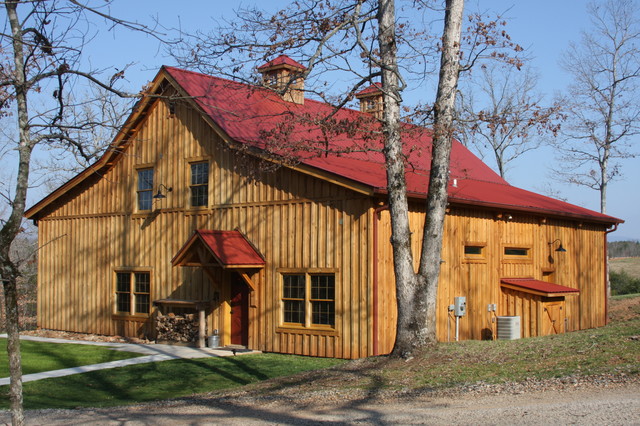 Georgia Barn Home Rustic Exterior Other By Sand Creek Post And Beam 9453