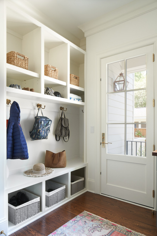 Inspiration for a coastal laundry room remodel in Charleston