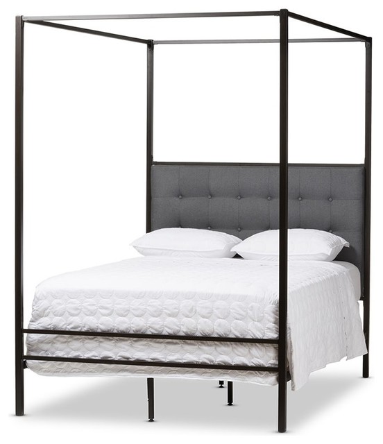 Baxton Studio Eleanor Queen Poster Canopy Bed In Black Transitional Beds By Hedgeapple - Black Four Poster Bed Queen Baxton Studio Eleanor Queen Poster Canopy Bed In Black Transitional Beds By Hedgeapple - Black Four Poster Bed Queen