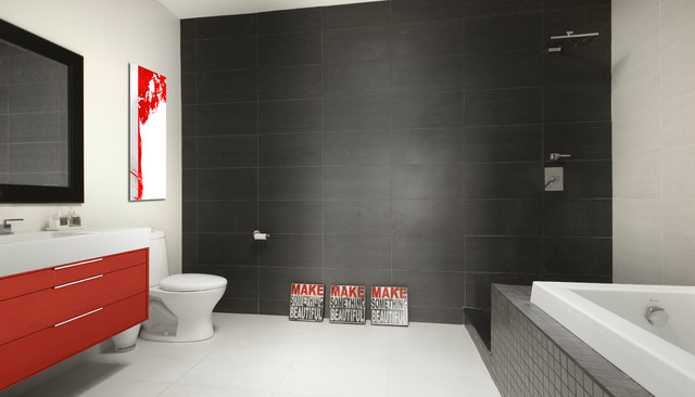 Fallingbrook modern-badezimmer