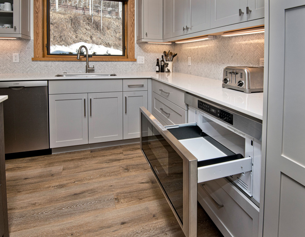 Inspiration for a transitional kitchen remodel in Denver