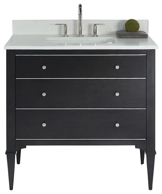 Fairmont Designs Charlottesville 36 Single Vanity Black Fairmont Designs Charlottesville 36