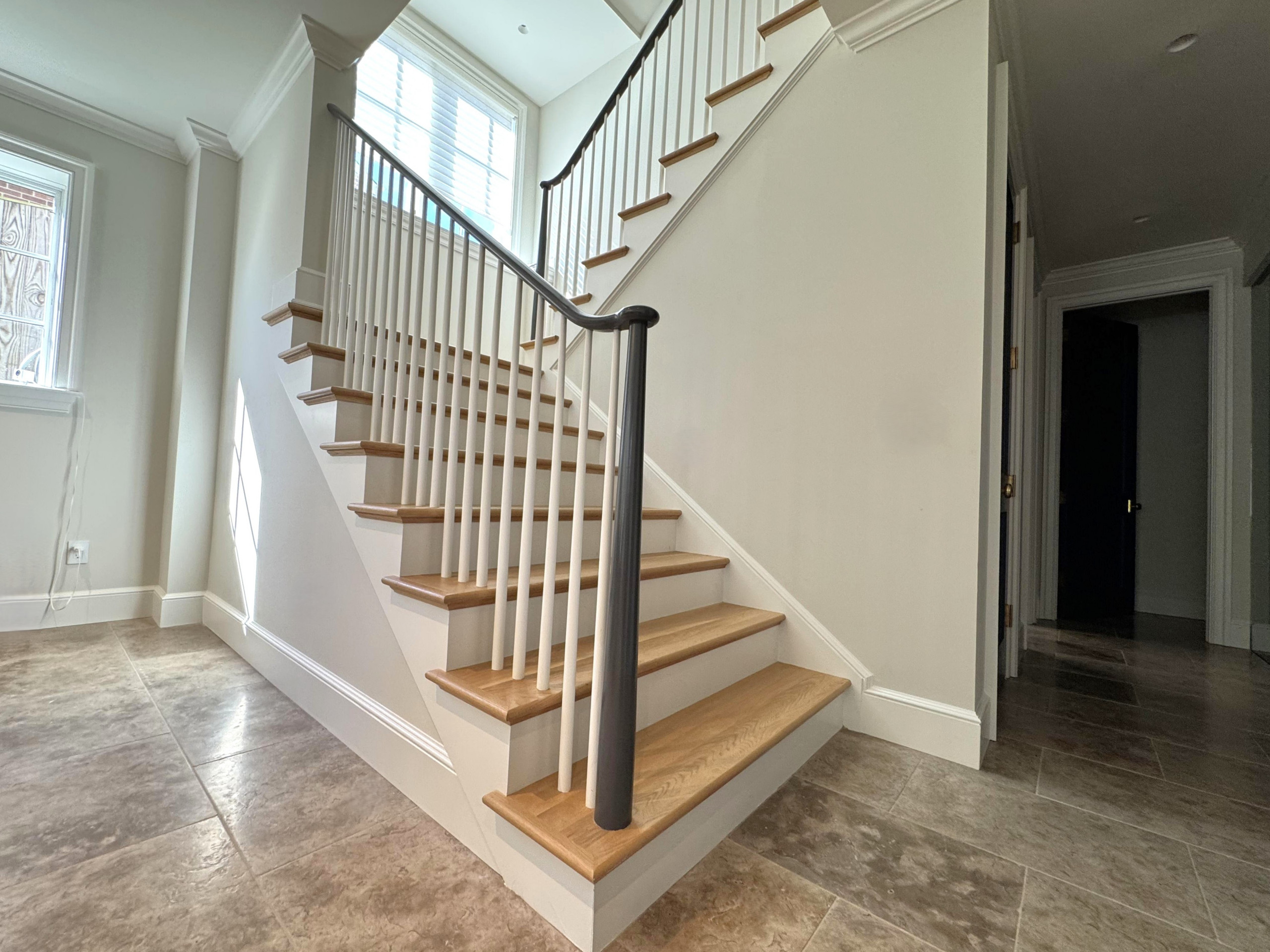 142_Airy Staircase with Over the Post Balustrade, Arlington, VA