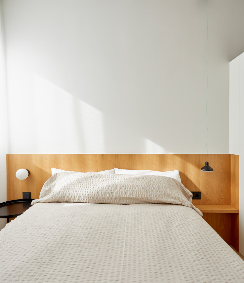 マドリードにあるコンテンポラリースタイルのおしゃれな寝室のレイアウト