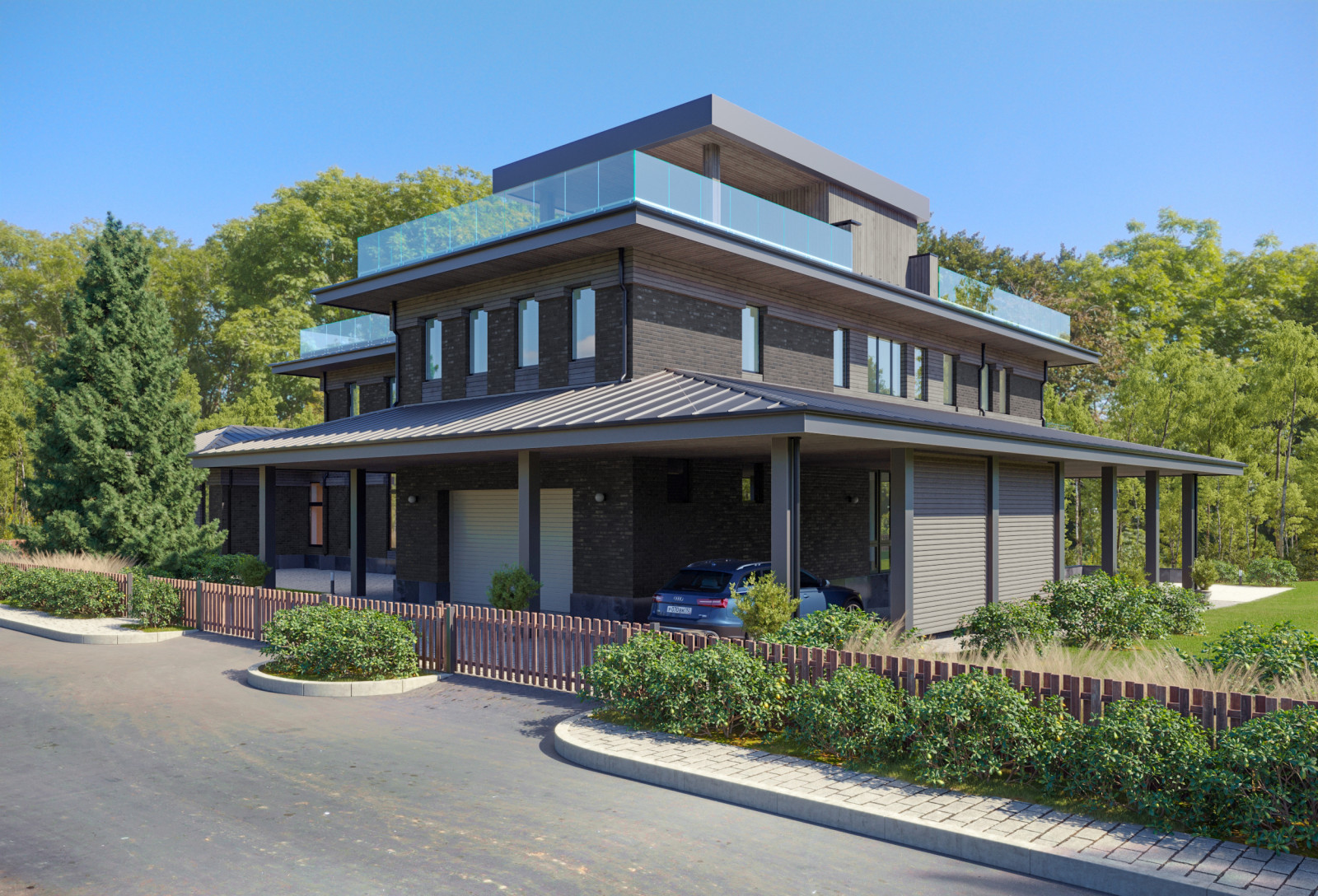 Экстерьер загородного дома