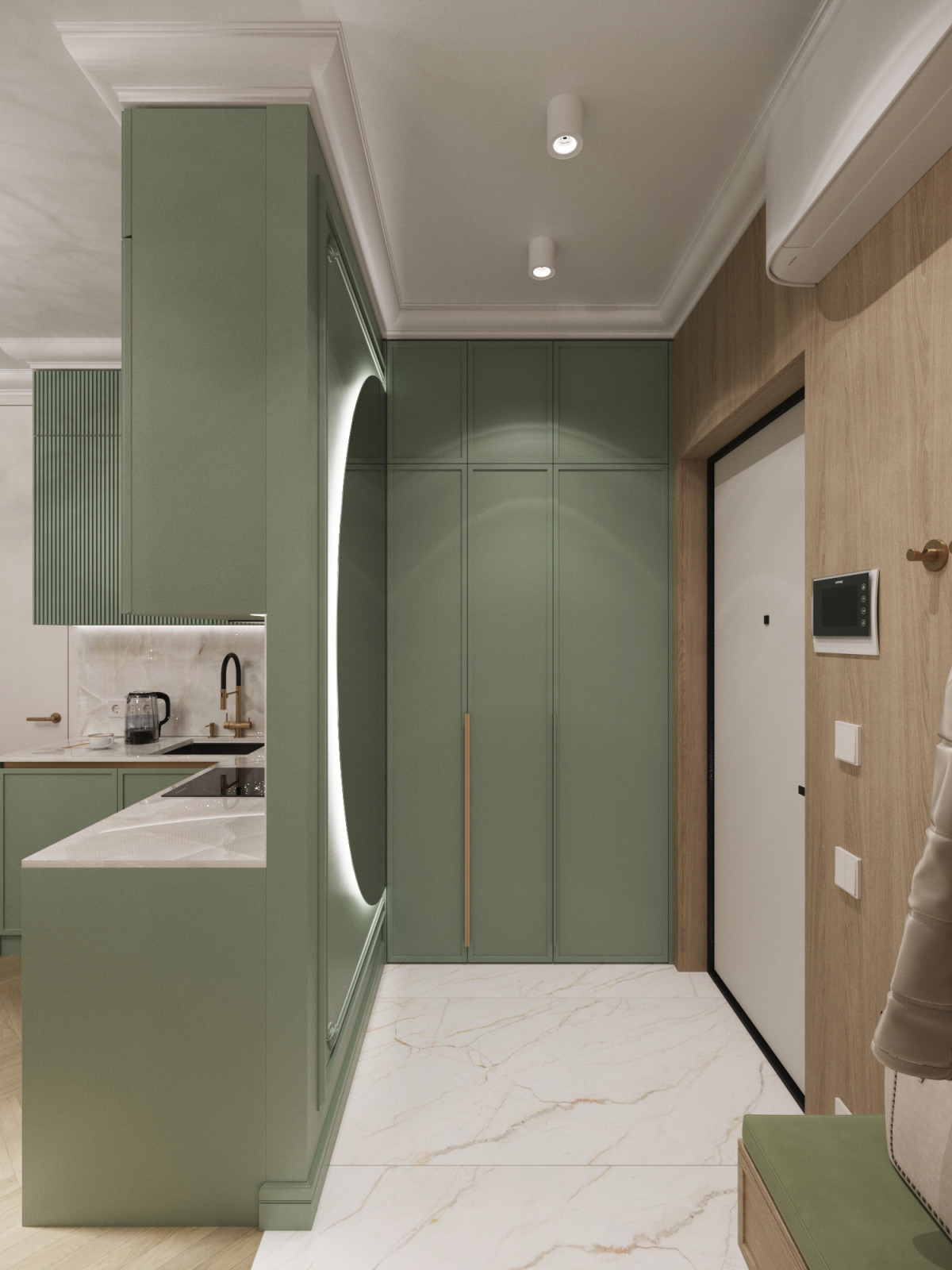 Дизайн-проект евротрехкомнатной квартиры 57 м2