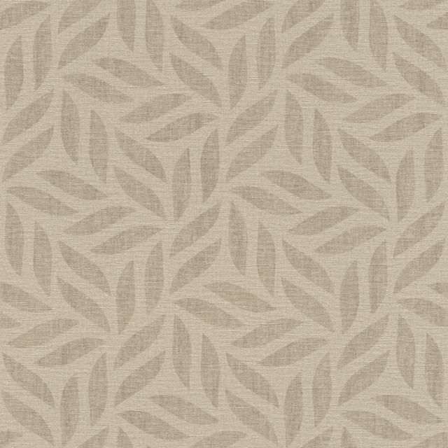 Sagano Light Brown Leaf Wallpaper, Swatch Contemporary Wallpaper