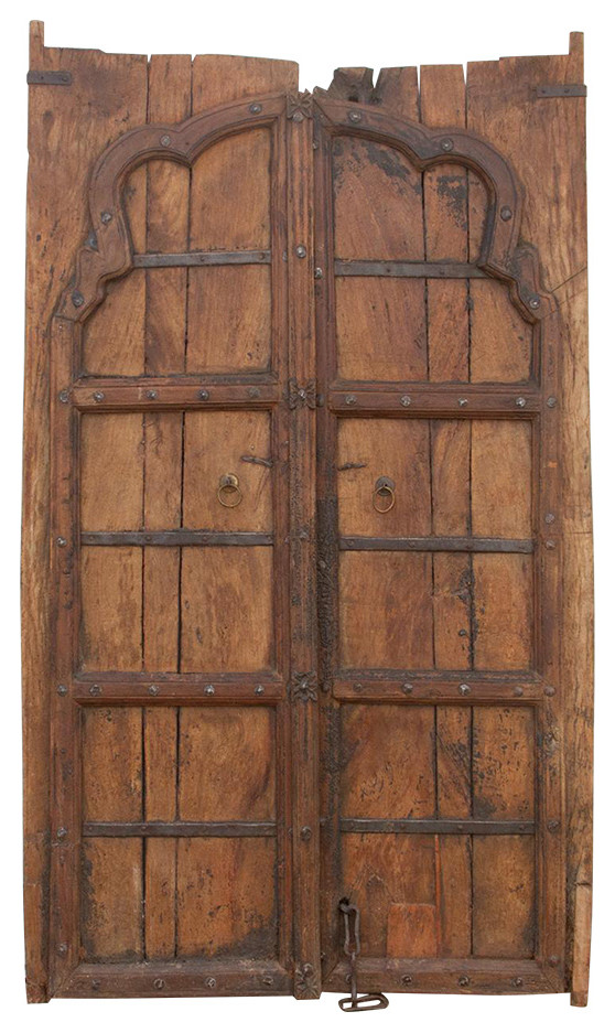 Early 1800's Moorish Arched Antique Door