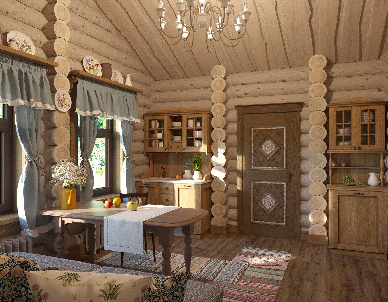 Баня из рубленного бревна