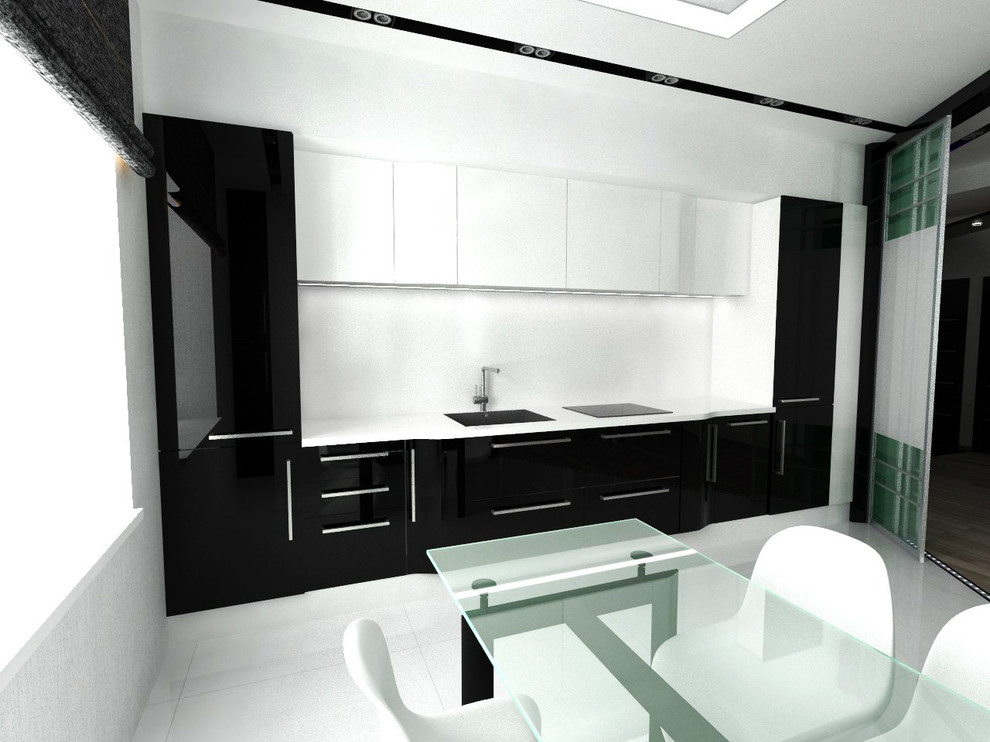 квартира стиль хай тэк + футуризм