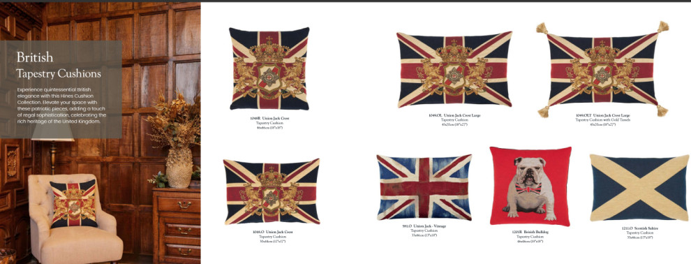 British cushions