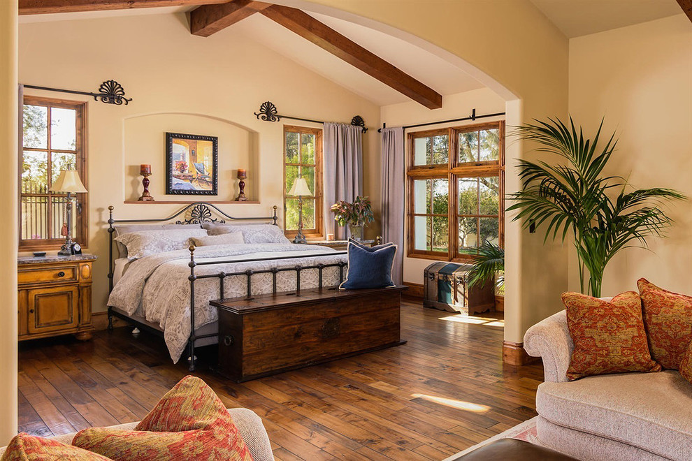 Mediterranean bedroom in San Diego.