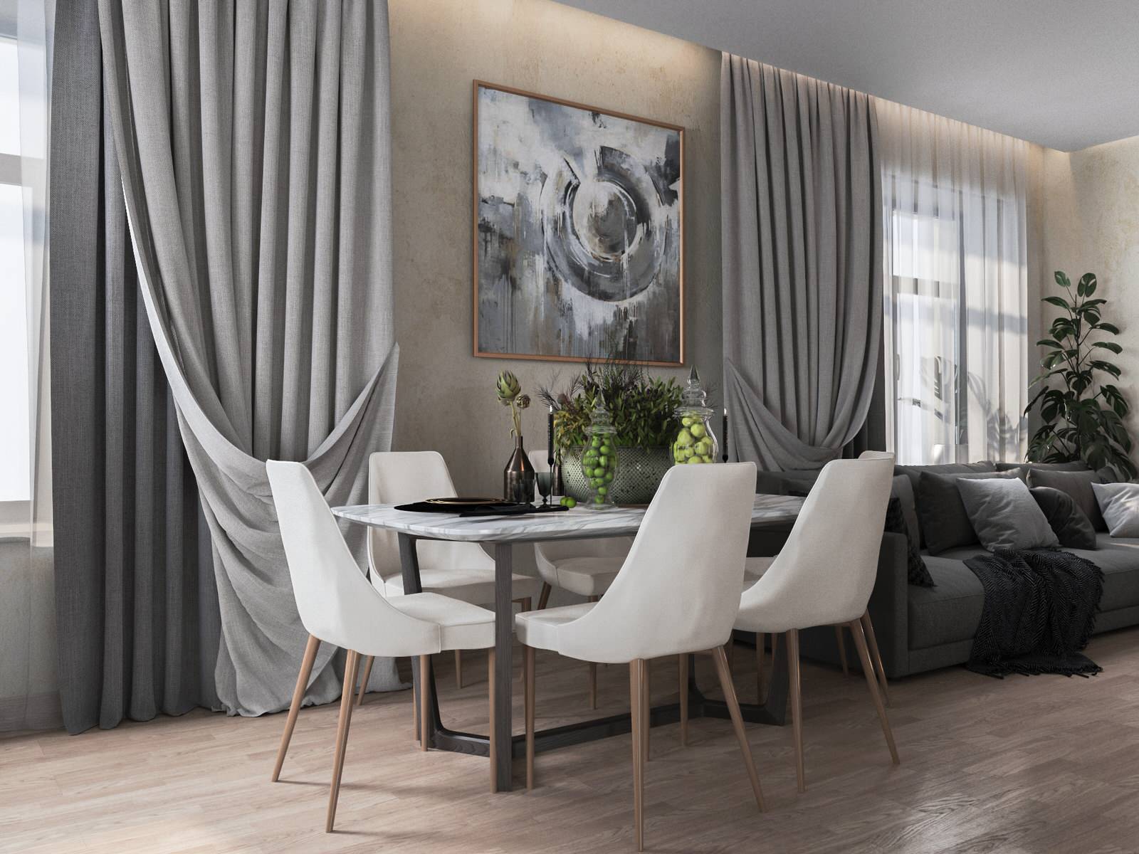 Проект кухни-гостиной "FANNIPOL"