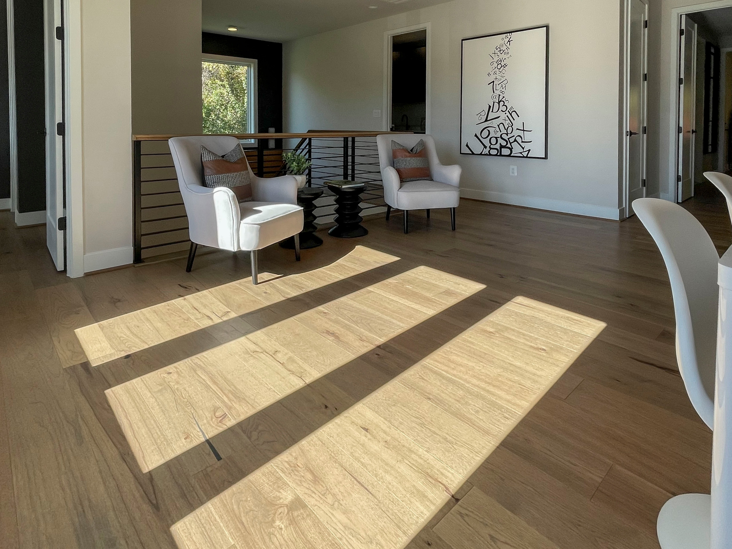 113_Floating Straight- Stringers with No Risers in Contemporary Home, Bethesda M