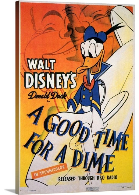 "A Good Time for a Dime (1941)" Wrapped Canvas Art Print, 32"x48"x1.5"