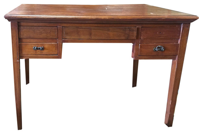 Consigned Study Table Desk Solid Wood Console Storage Drawer Consigned Study Table Desk Solid Wood Console Storage Drawer