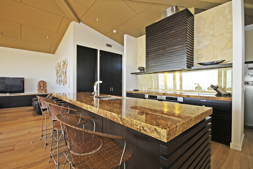 Photo of a beach style kitchen in Melbourne.