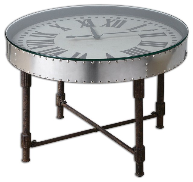 analog clock. clock coffee tables | houzz analog clock. clock coffee tables | houzz