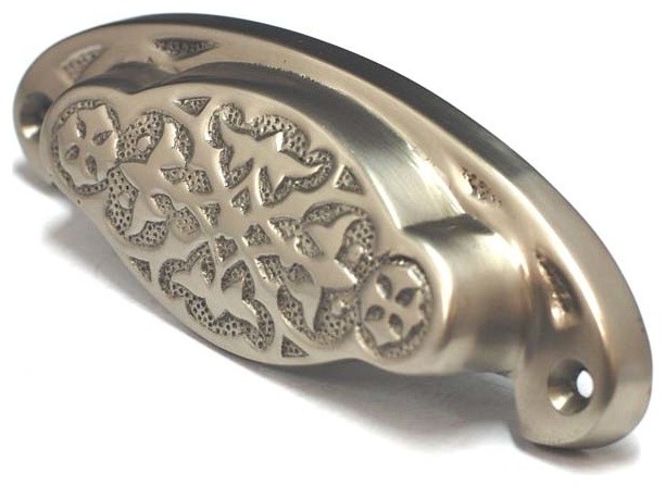 Vintage Brass Pull Contemporary Cabinet And Drawer Handle